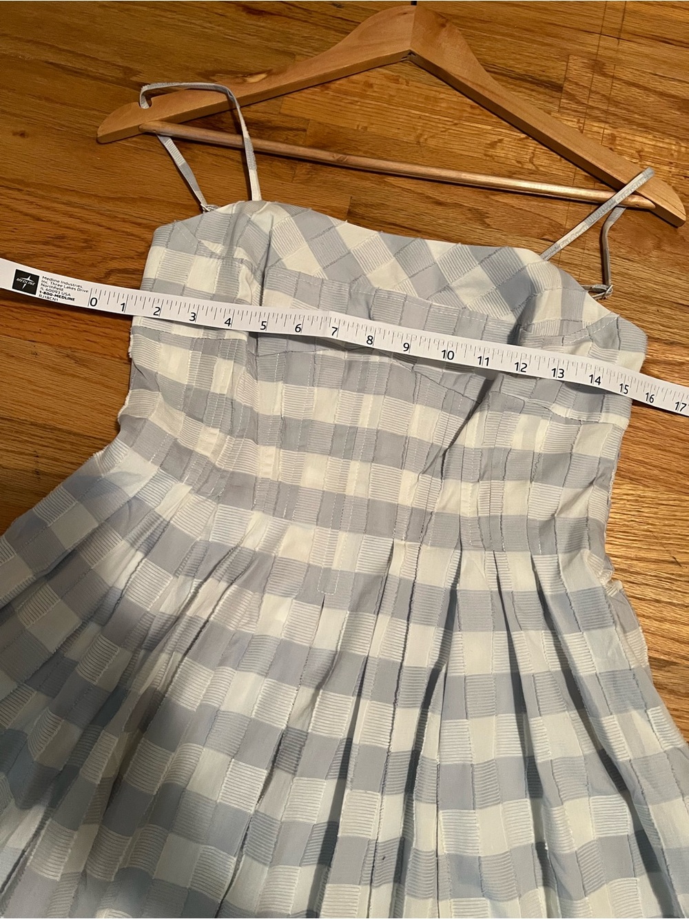 Caroline Constas Blue and White Gingham Sundress - Picture 8 of 8